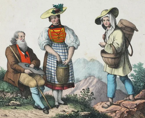 People in traditional clothing from Canton of Glarus