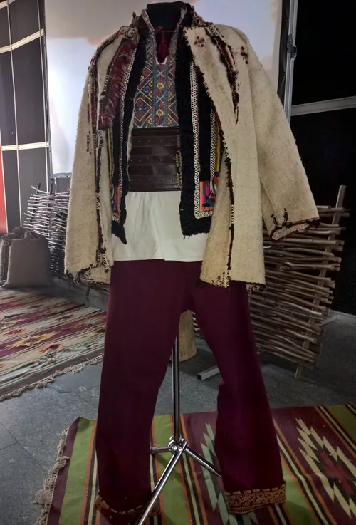 Vintage traditional male costume of Carpathian region of Ukraine