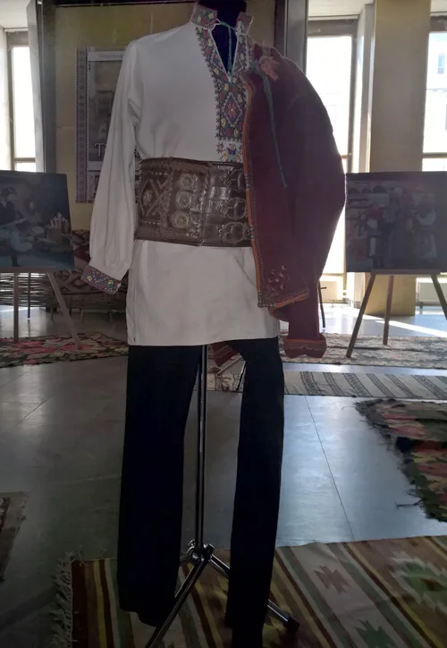 Vintage traditional men's outfit from Carpathian region of Ukraine