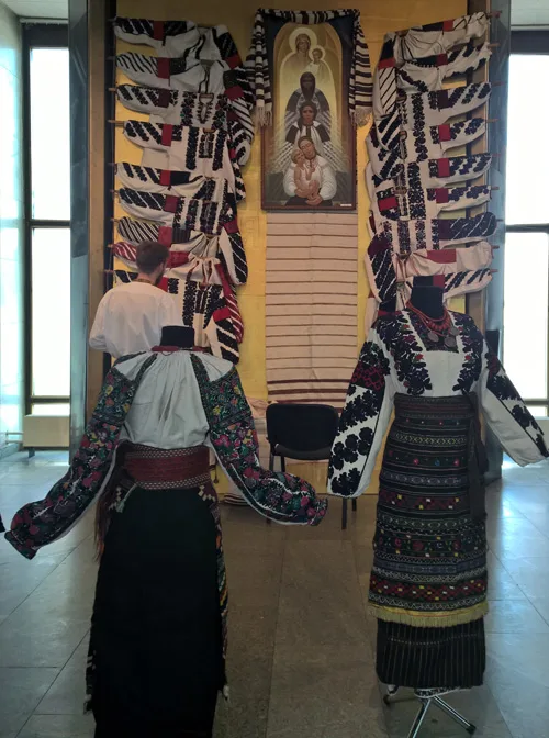 Festive embroidered clothing from Borshchiv area (Ternopil region, Western part of Ukraine)