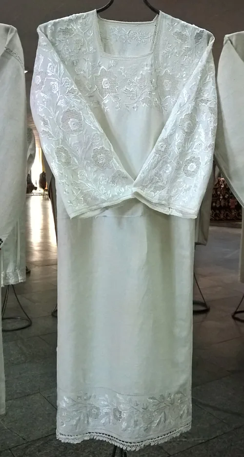 Beautiful embroidered female shirt from Bukovyna region of Ukraine