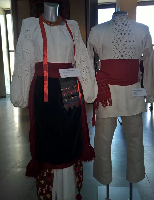 Vintage male and female Ukrainian clothing (end of the 19th – beginning of the 20th century)