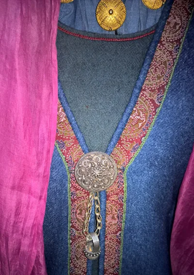Beautiful silver broach from Kievan Rus 10th century Reconstruction