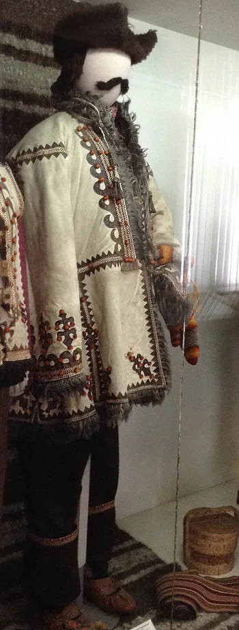 Traditional male costume from Rakhiv district Transcarpathian region of Ukraine early 20th century