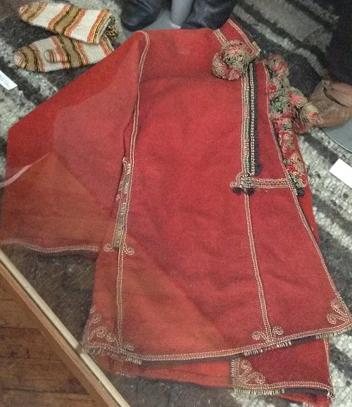 Men's woolen outerwear serdak from Carpathian regions of Ukraine