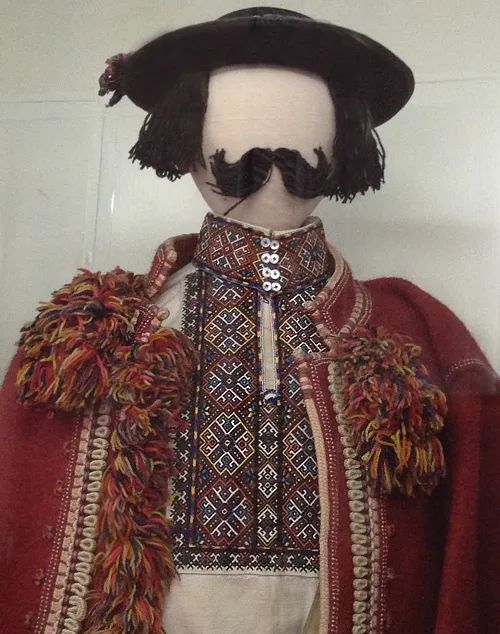 Traditional male costume from Kosiv district Ivano-Frankivsk region of Ukraine late 19th century