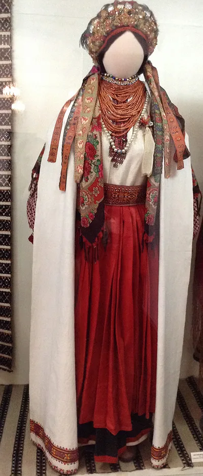 Female wedding dress from Kolomyia district Ivano-Frankivsk region of Ukraine early 20th century