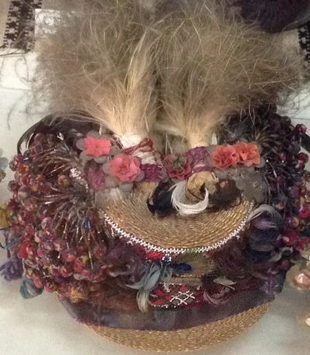 Groom's wedding headdress from Snyatyn district Ivano-Frankivsk region of Ukraine late 19th century