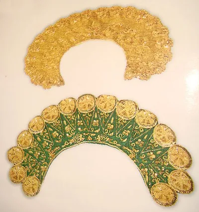 Tunisian embroidered round collar rakhba