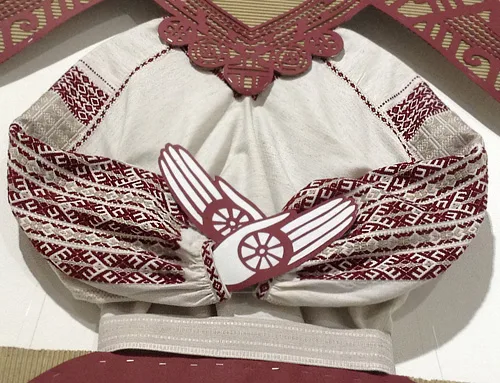 Ukrainian traditional embroidered shirt