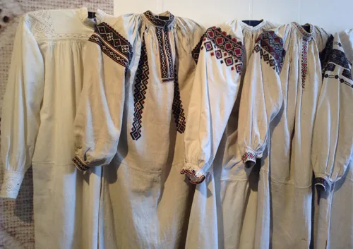 Female embroidered shirts from Podillya region of Ukraine