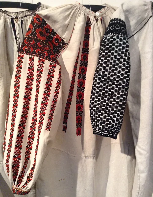 Women’s and girl’s shirts richly embroidered from Western regions of Ukraine