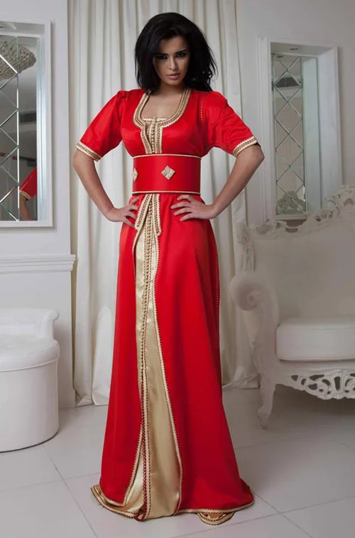Tunisian modern female clothing with ethnic motifs