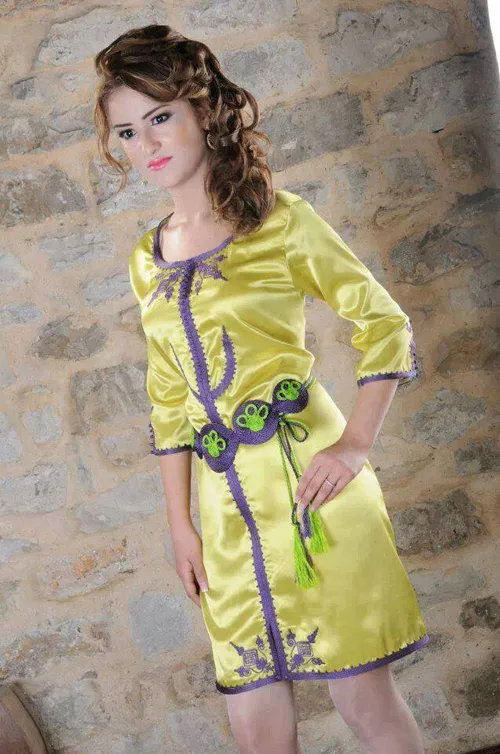 Tunisian modern female clothing with ethnic motifs