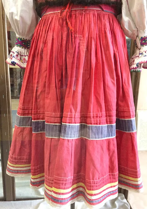 Vintage female folk clothing from Ukraine early 20th century