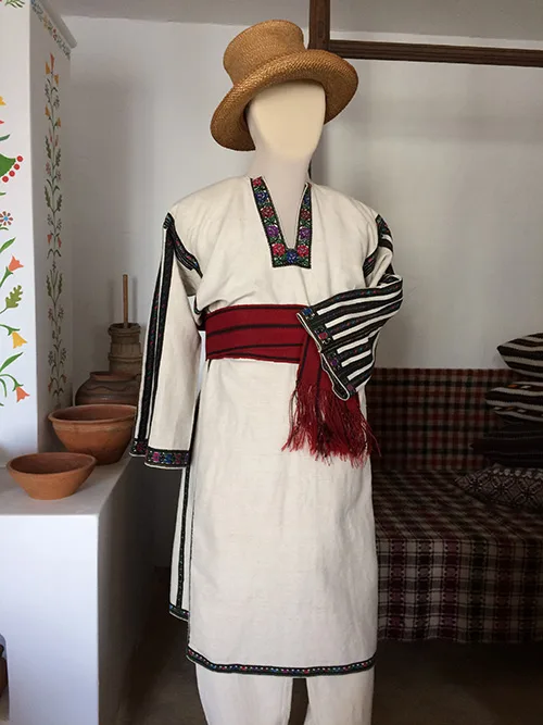 Vintage male folk outfit from Ukraine early 20th century