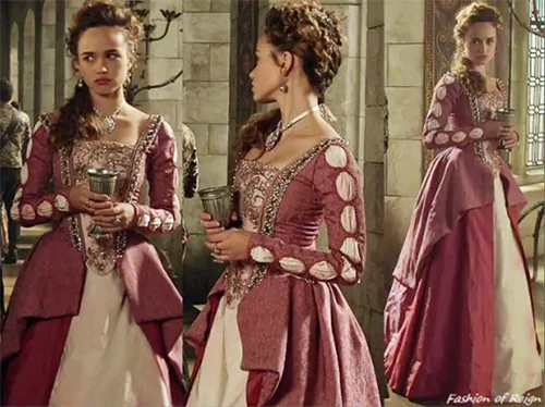 Movie costumes of historical series Reign