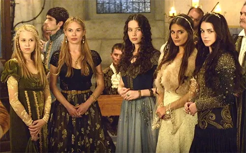Movie costumes of historical series Reign