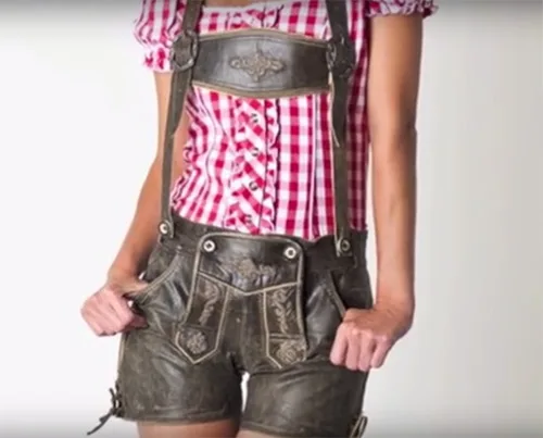 girl lederhosen