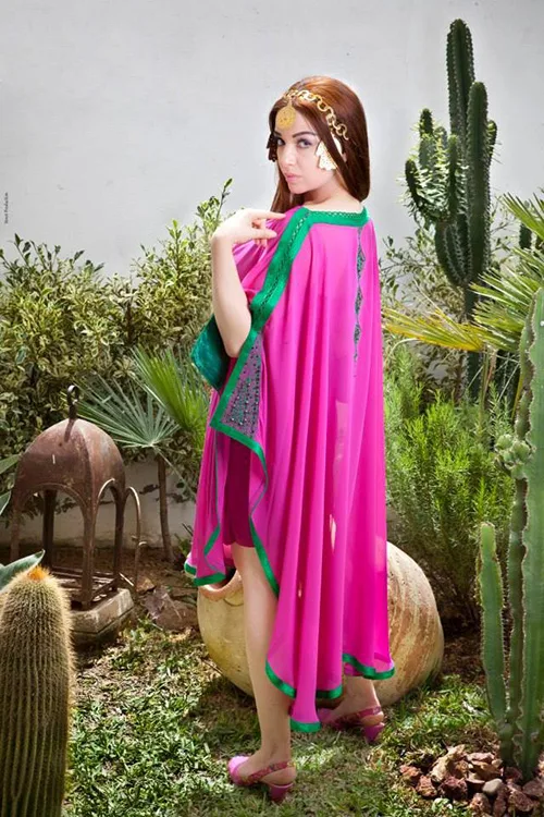 Modern female folk clothing of Tunisia