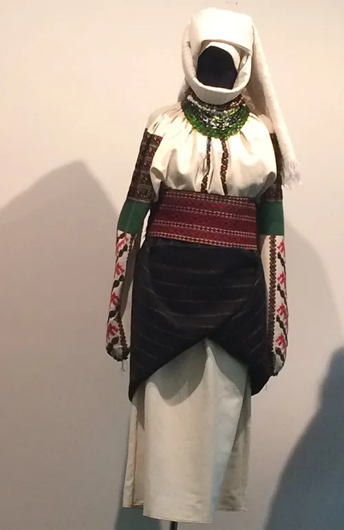 Folk costume of married woman from Bukovyna region of Ukraine