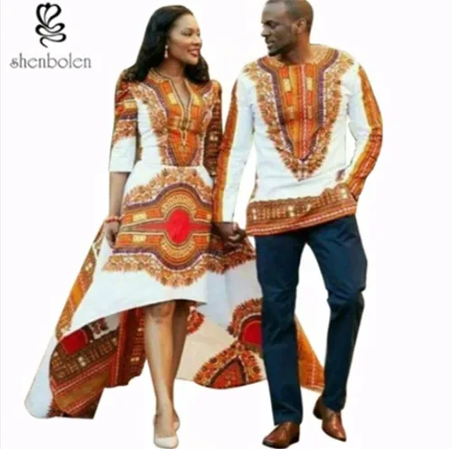 Male dashiki and female buba – splendid national garments of West African countries