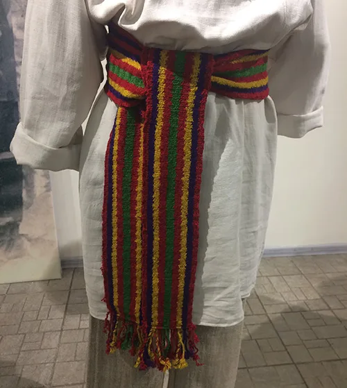 Handwoven belt from Volyn region of Ukraine early 20th century