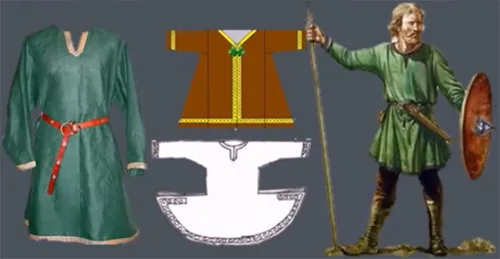 What clothing was used in Dark Age Europe
