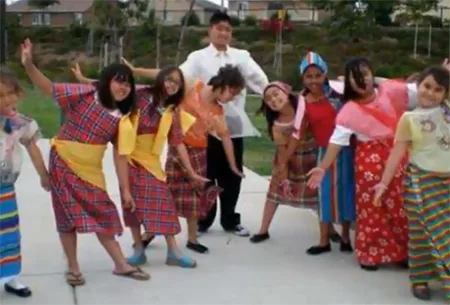 Filipino traditional Patadyong dress