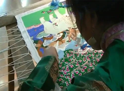 How to make business on handicraft. Tibetan-style embroidery