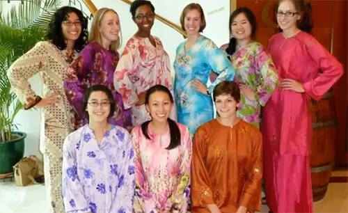 Female national costumes in Southeast Asia