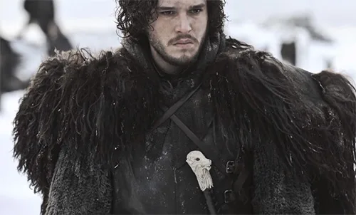 Movie costumes of Jon Snow from Game of Thrones