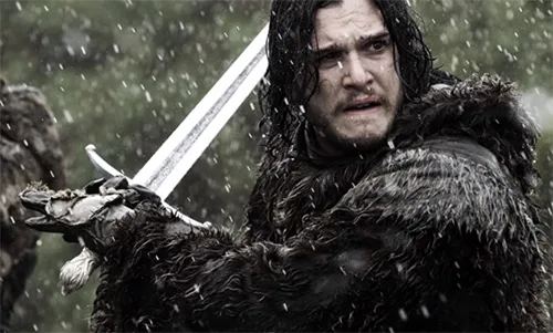 Movie costumes of Jon Snow from Game of Thrones