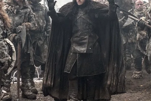 Movie costumes of Jon Snow from Game of Thrones