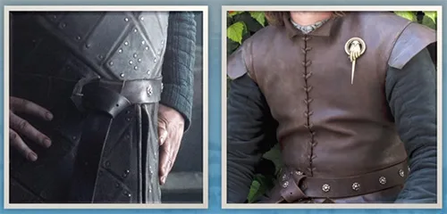 Movie costumes of Jon Snow from Game of Thrones