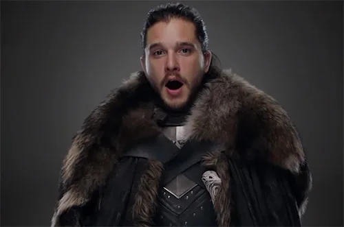 Movie costumes of Jon Snow from Game of Thrones