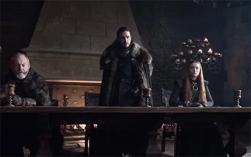 Movie costumes of Jon Snow from Game of Thrones