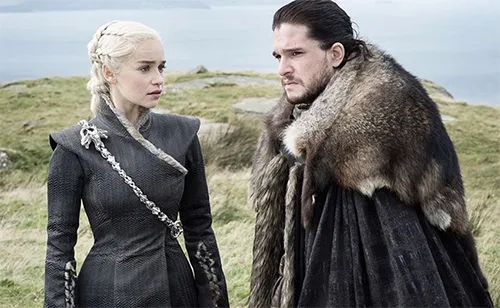 Movie costumes of Jon Snow from Game of Thrones