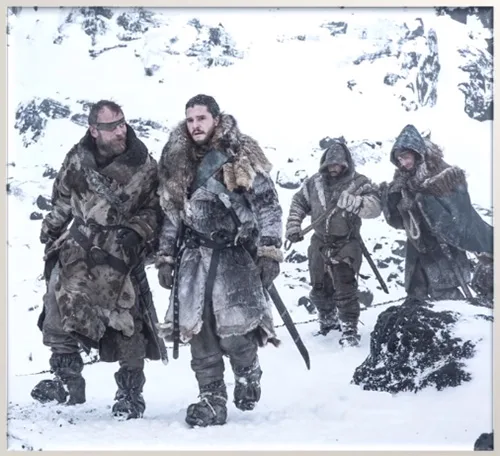 Movie costumes of Jon Snow from Game of Thrones