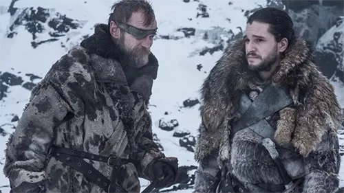 Movie costumes of Jon Snow from Game of Thrones