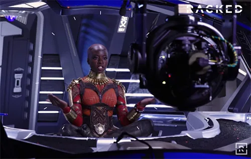 Folk African costumes in Black Panther movie