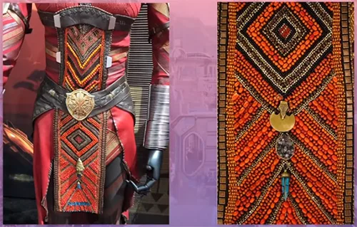 stage costumes of Black Panther film