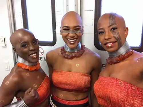 stage costumes of Black Panther film