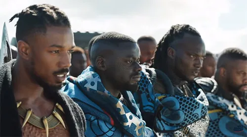 stage costumes of Black Panther film