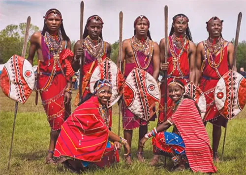 African Maasai people