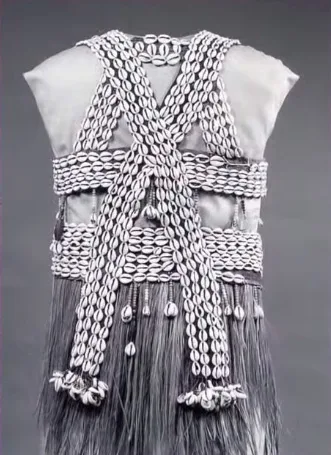 Mali masquerade vest and overskirt