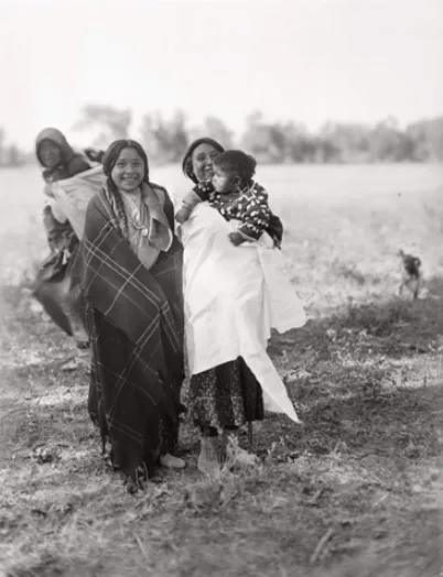Crow women and child Early 1900s Crow Indian Reservation Montana