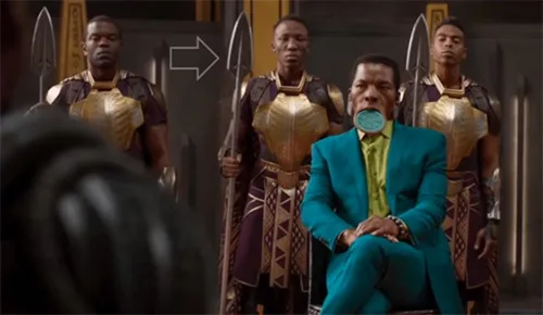 African traditional attire used as stage costumes for different Black Panther characters