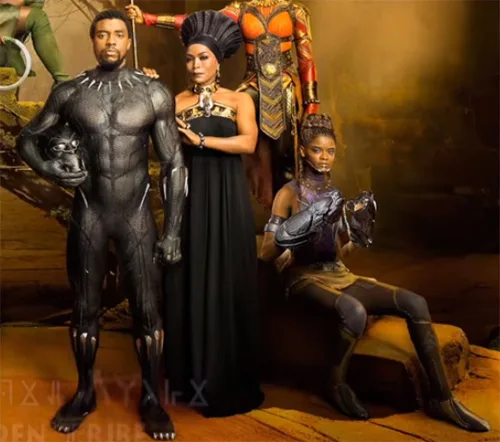 African traditional dresses used in Black Panther movie