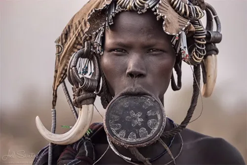 African Mursi tribe